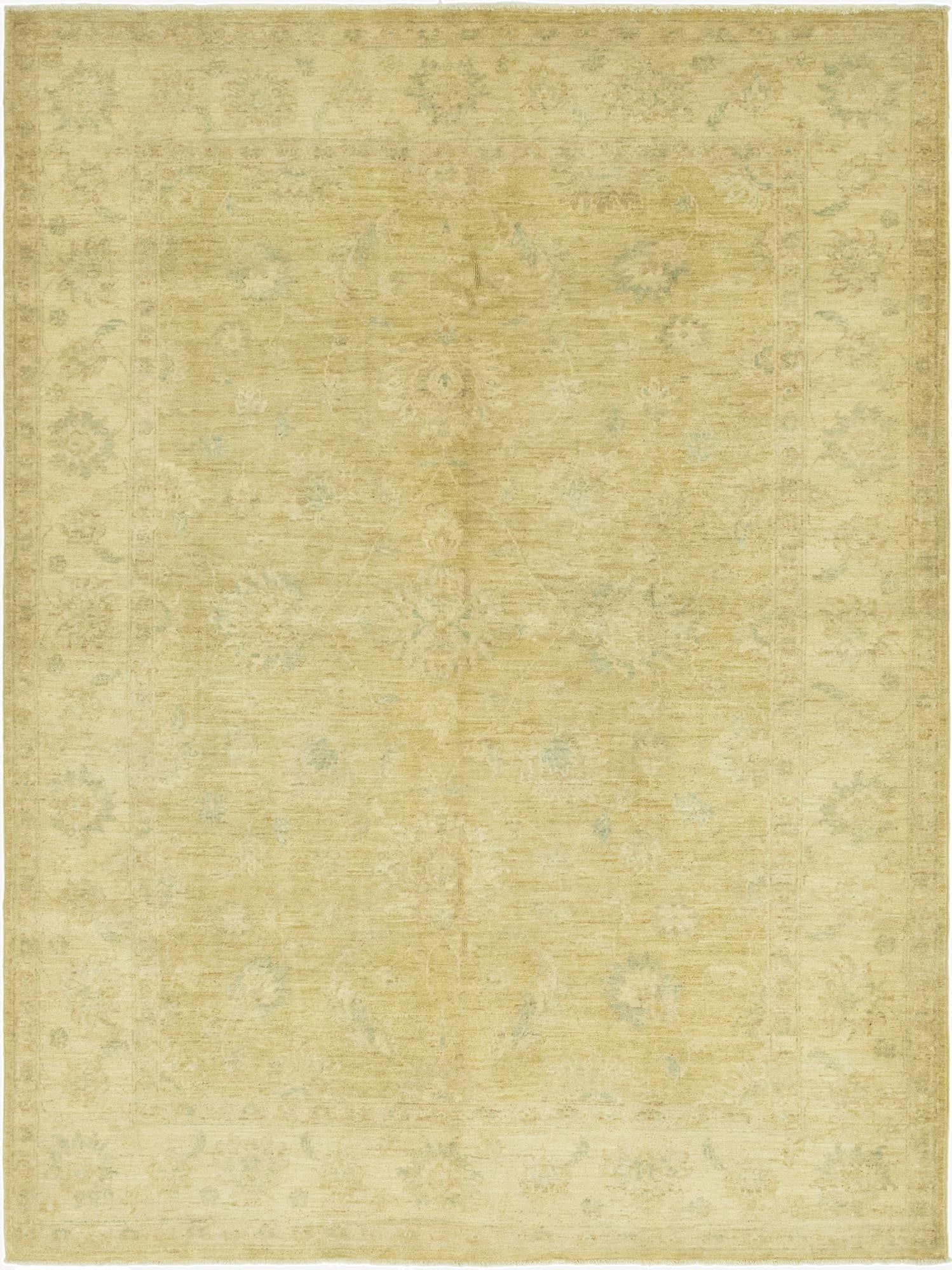 5' 7 x 7' 6  Hand Knotted Over-Dyed Ziegler Rug