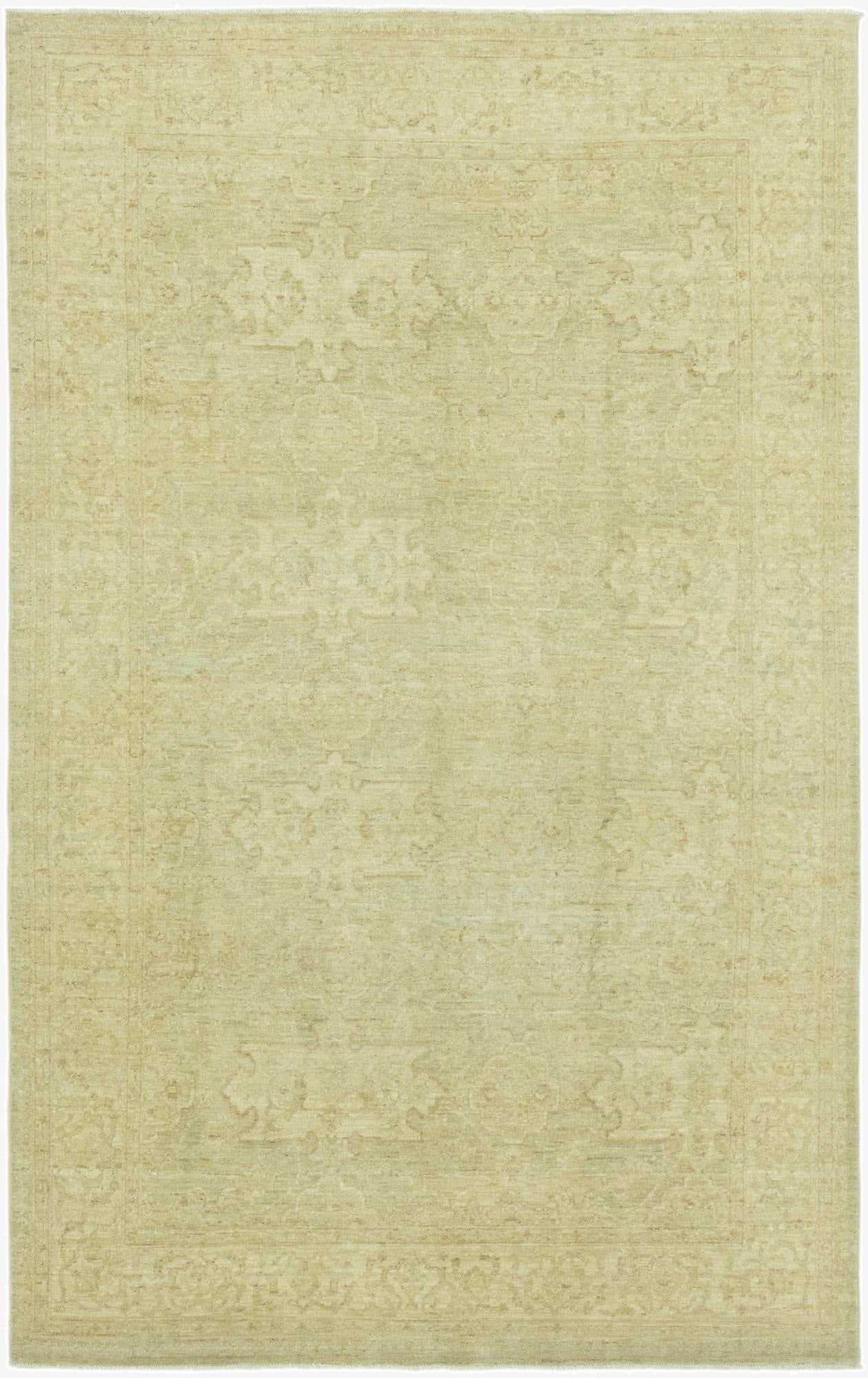 5' 8 x 9' 2  Hand Knotted Over-Dyed Ziegler Wool Rug