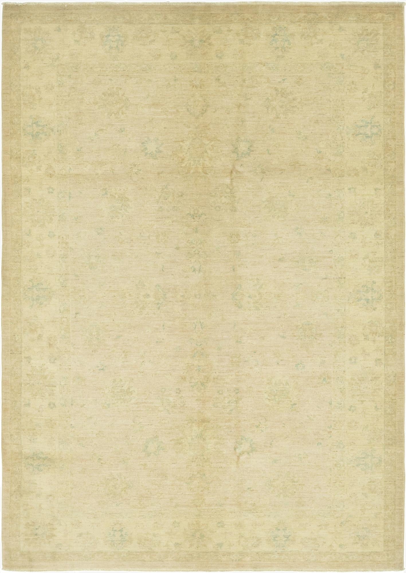 5' 7 x 8'  Hand Knotted Over-Dyed Ziegler Rug