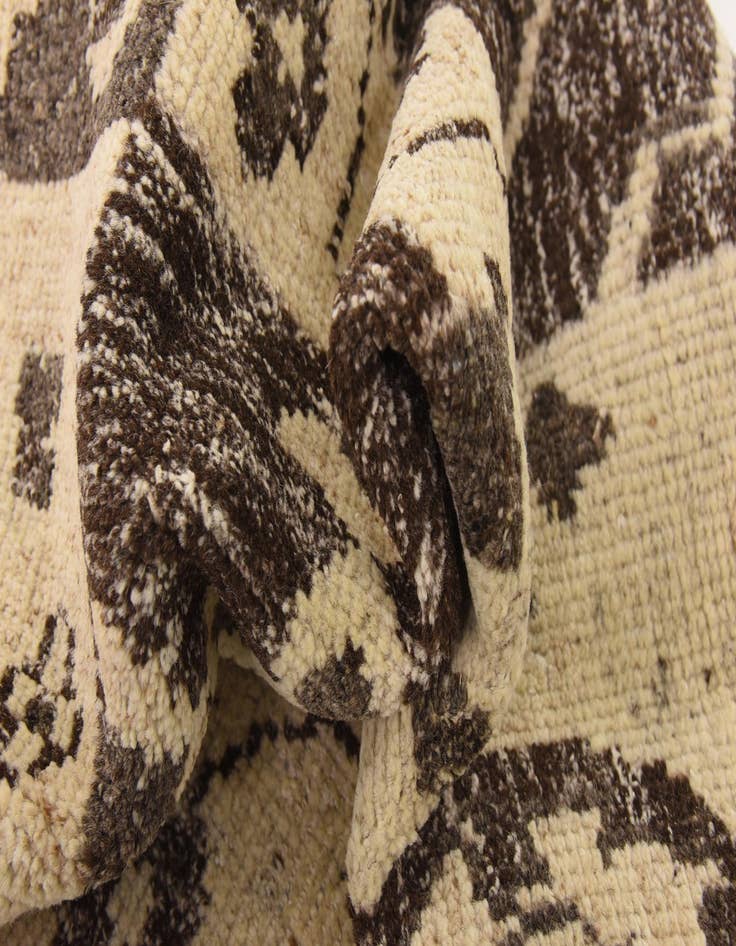 Detail image of 5' 4 x 7' 8  Hand Knotted Patchwork Wool Rug