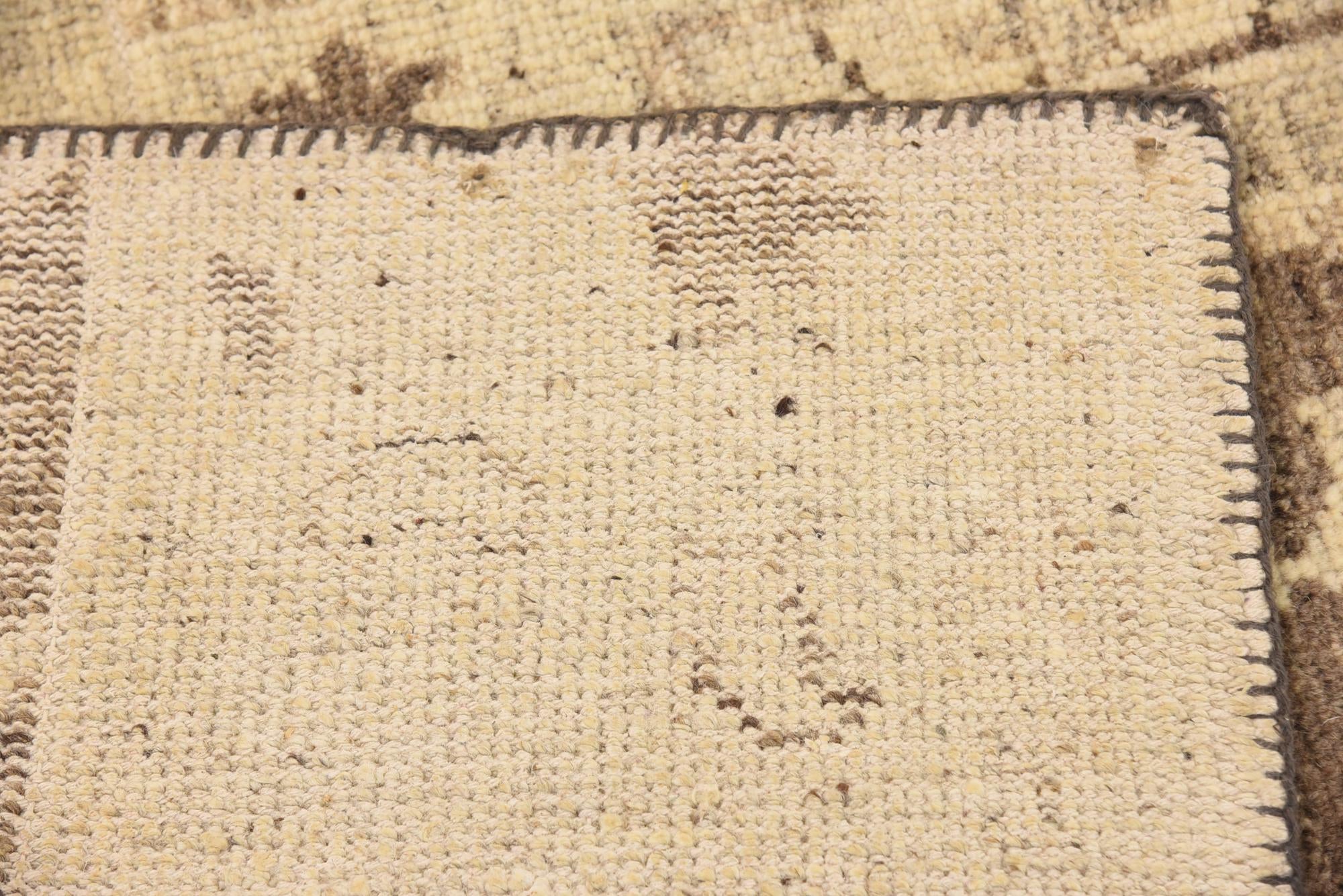 8' 2 x 9' 10 Hand Knotted Patchwork Wool Rug