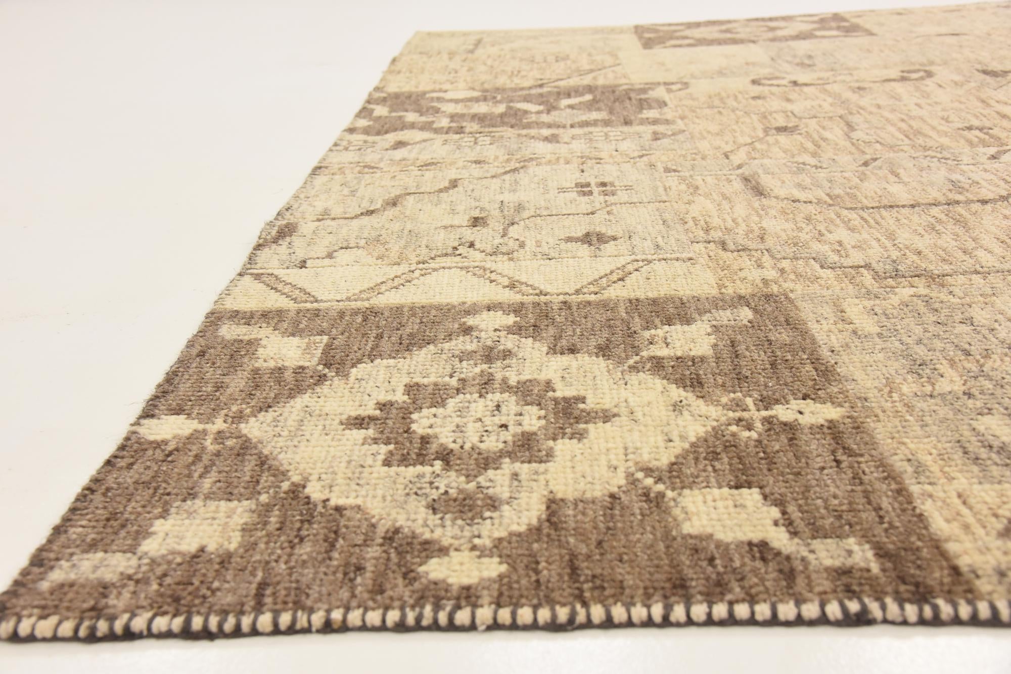 8' 2 x 9' 10 Hand Knotted Patchwork Wool Rug