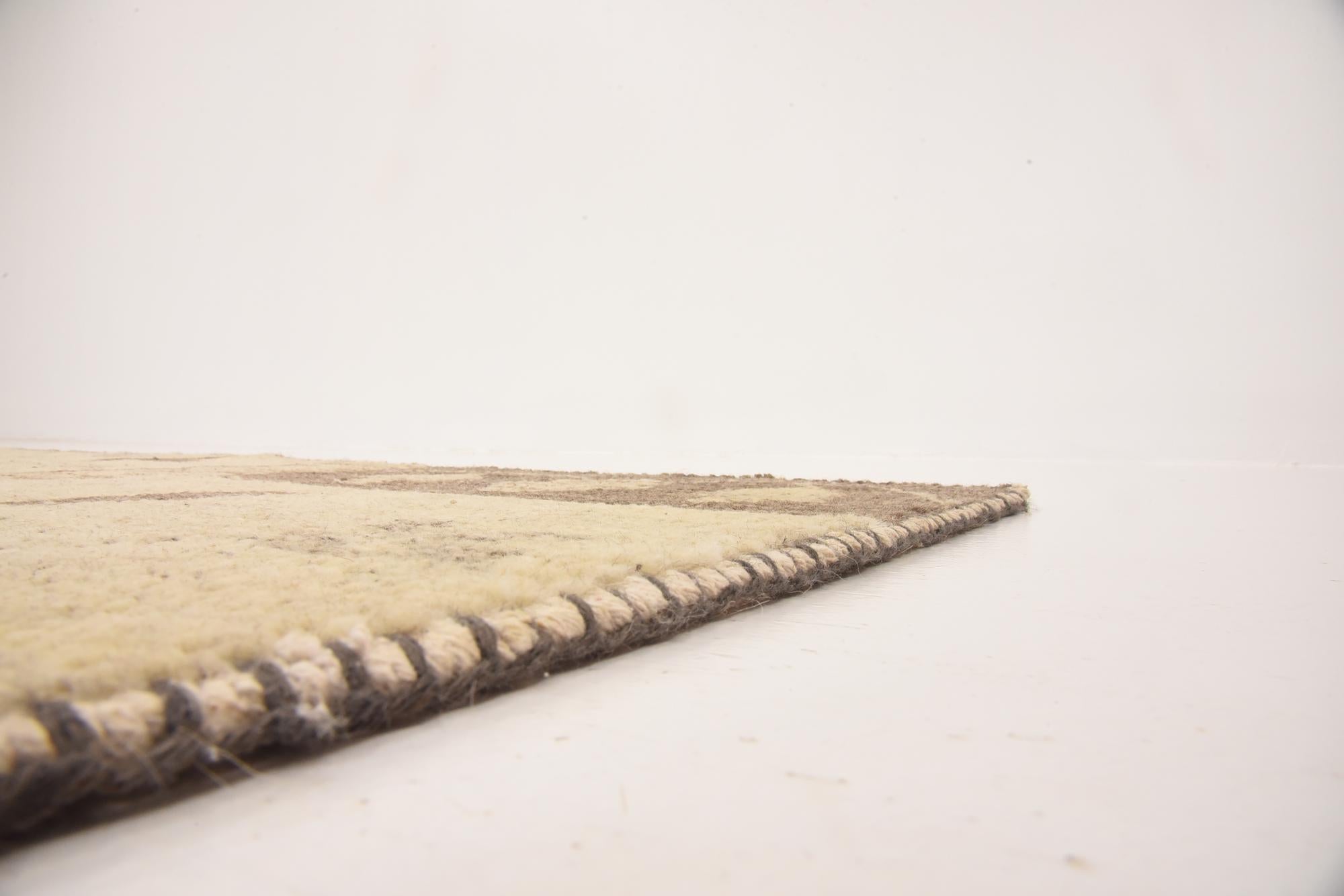 8' 2 x 9' 10 Hand Knotted Patchwork Wool Rug