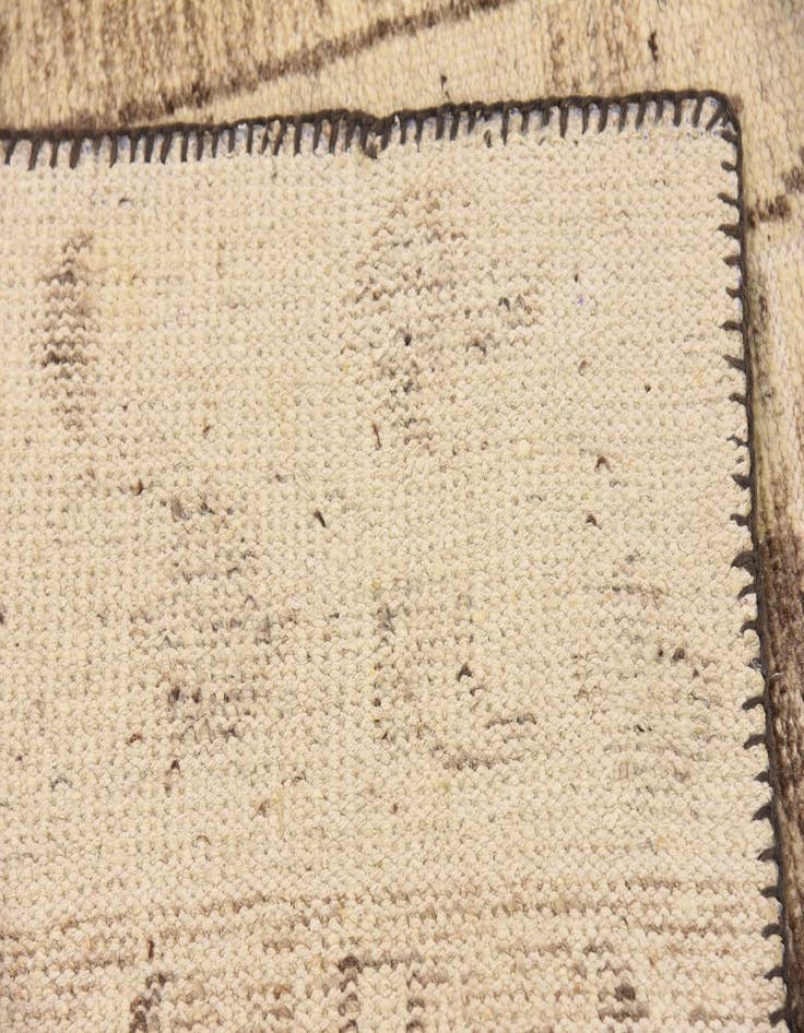 Detail image of 8' 2 x 9' 7  Hand Knotted Patchwork Wool Rug