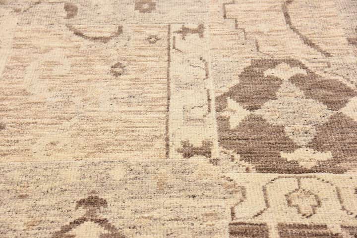 6' 7 x 9' 8 Hand Knotted Patchwork Wool Rug