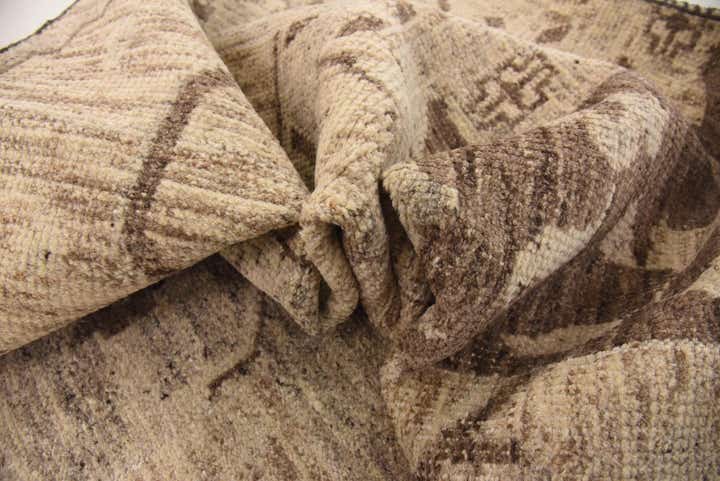 6' 7 x 9' 8 Hand Knotted Patchwork Wool Rug