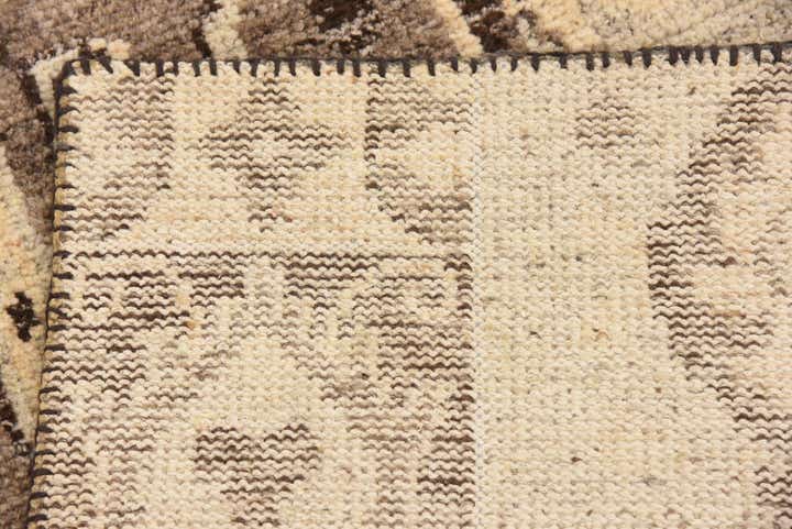 4' x 5' 8 Hand Knotted Patchwork Wool Rug