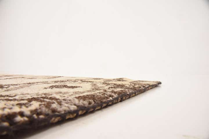 4' x 5' 8 Hand Knotted Patchwork Wool Rug