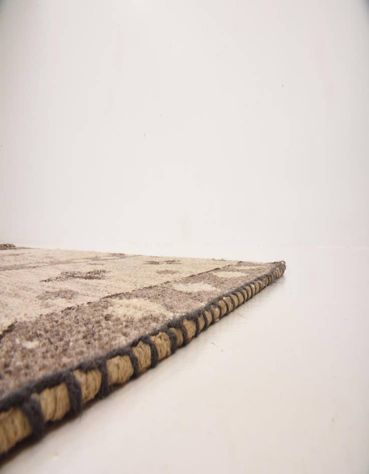 Detail image of 6' 7 x 9' 7  Hand Knotted Patchwork Wool Rug