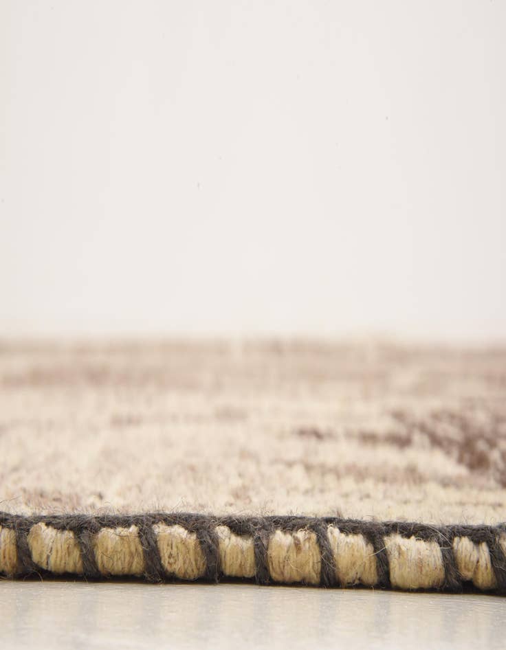 Detail image of 6' 7 x 9' 7  Hand Knotted Patchwork Wool Rug