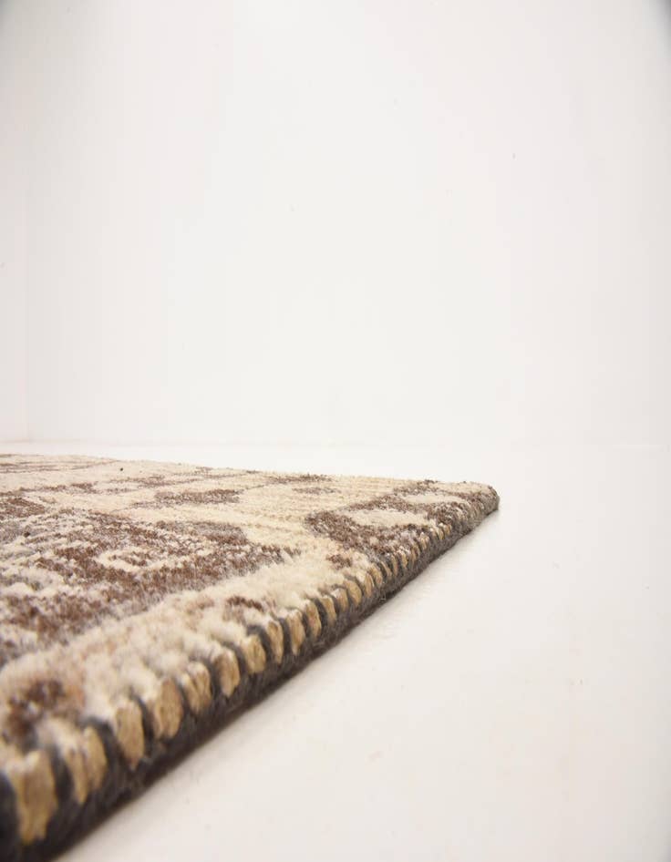 Detail image of 5' 6 x 7' 8  Hand Knotted Patchwork Wool Rug