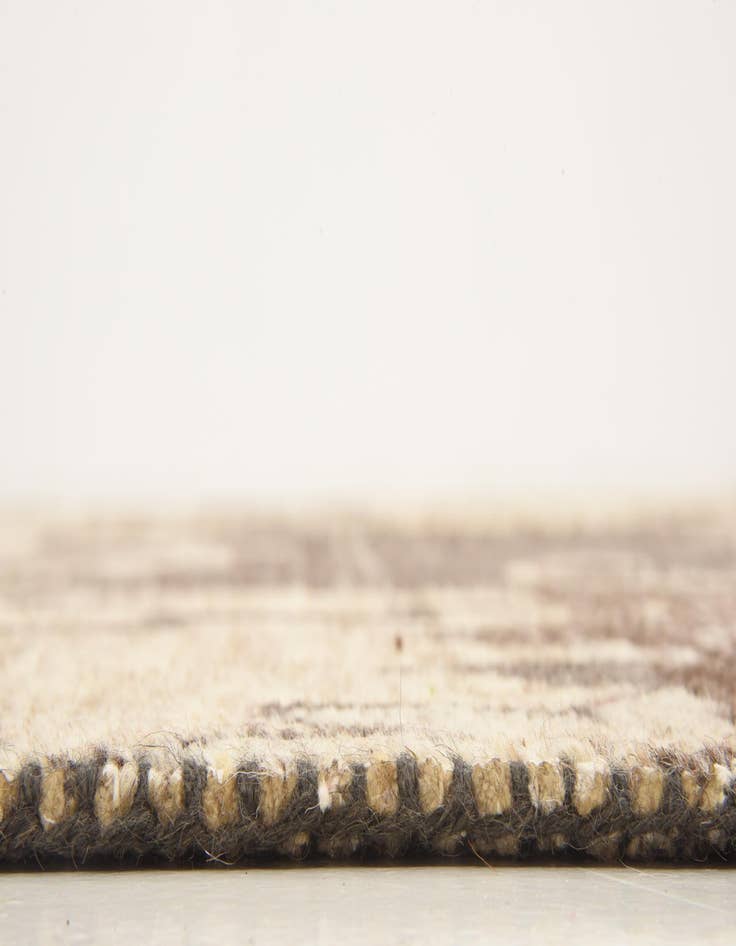 Detail image of 5' 6 x 7' 8  Hand Knotted Patchwork Wool Rug