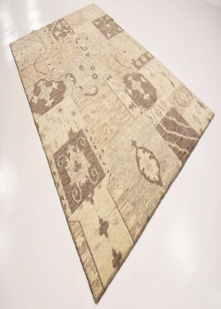 6' 5 x 9' 9 Hand Knotted Patchwork Wool Rug