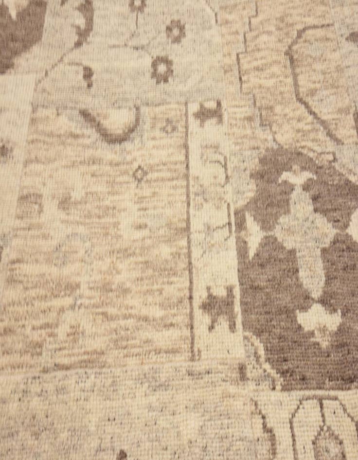 Detail image of 6' 5 x 9' 9 Hand Knotted Patchwork Wool Rug
