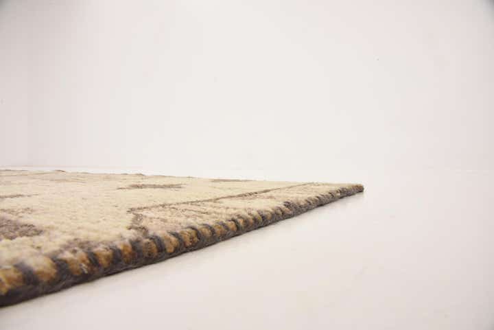 6' 5 x 9' 9 Hand Knotted Patchwork Wool Rug