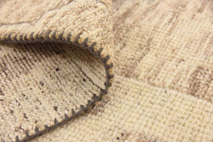 6' 5 x 9' 9 Hand Knotted Patchwork Wool Rug