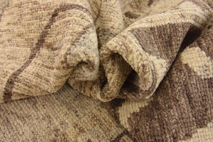 6' 5 x 9' 9 Hand Knotted Patchwork Wool Rug