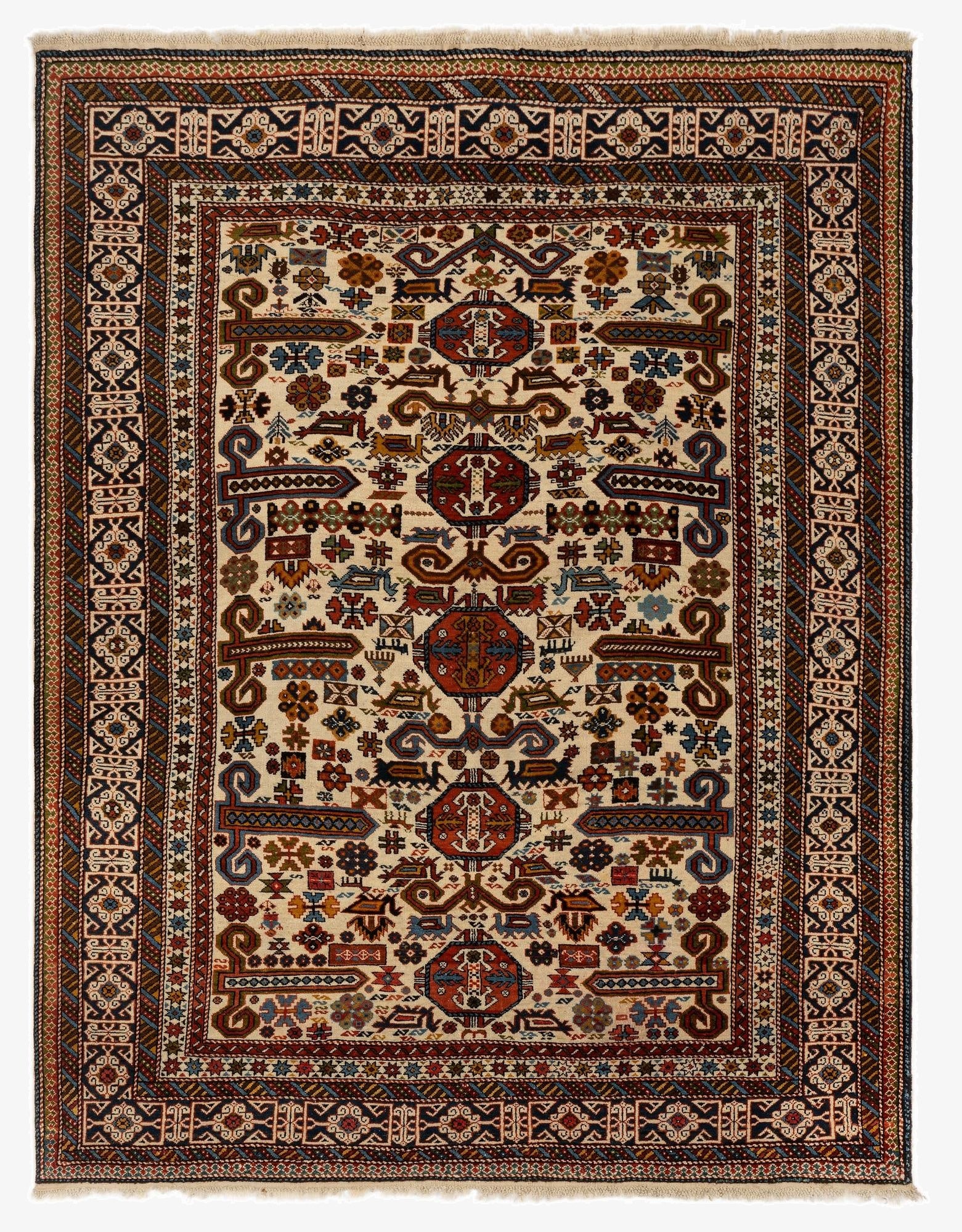 4' 3 x 5' 8 Perepedil Wool Rug