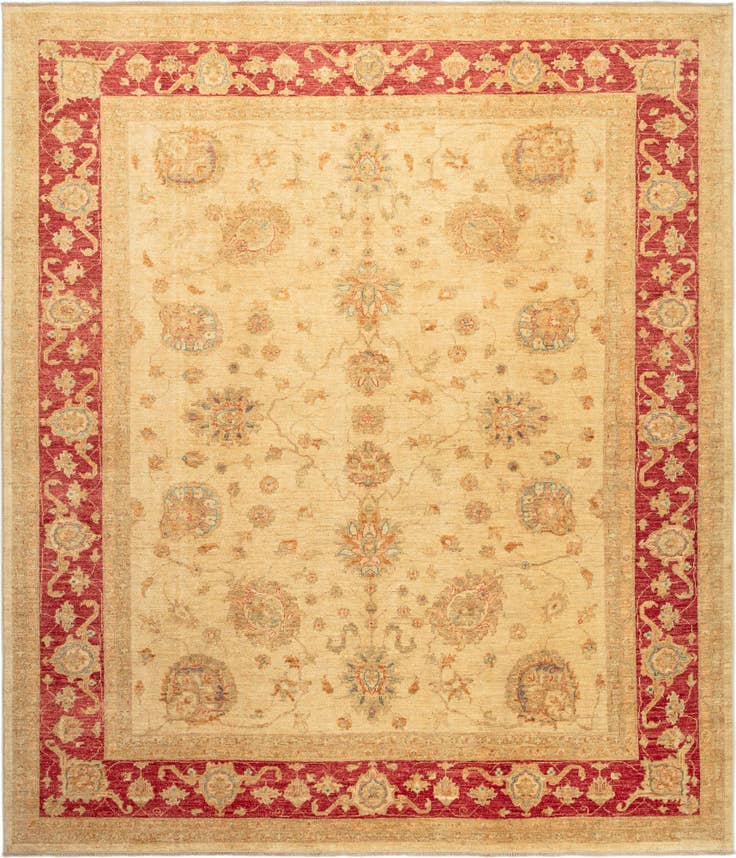 Detail image of 8' 2 x 9' 5 Peshawar Ziegler Wool Rug