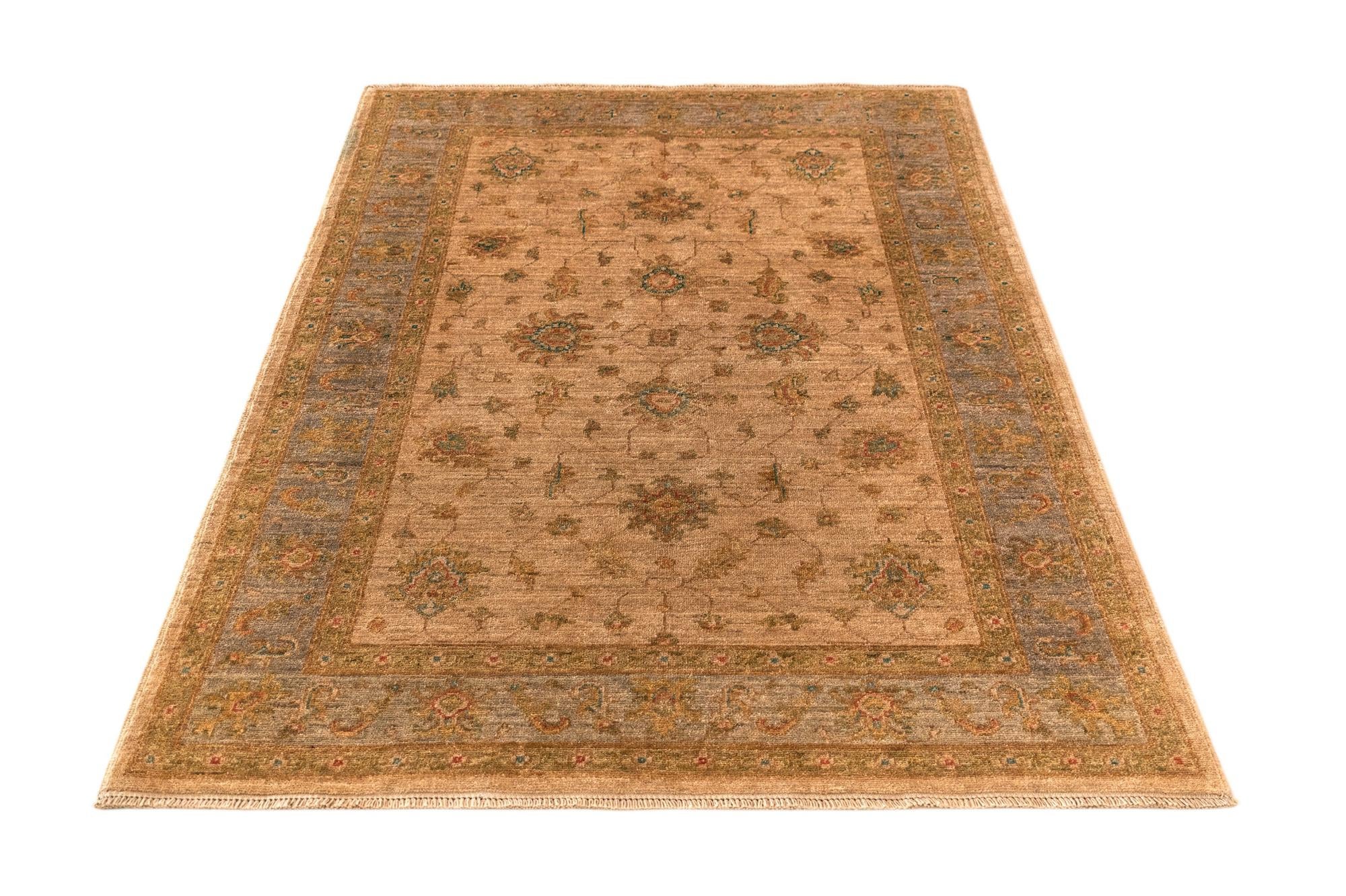4' x 5' 9 Peshawar Ziegler Wool Rug