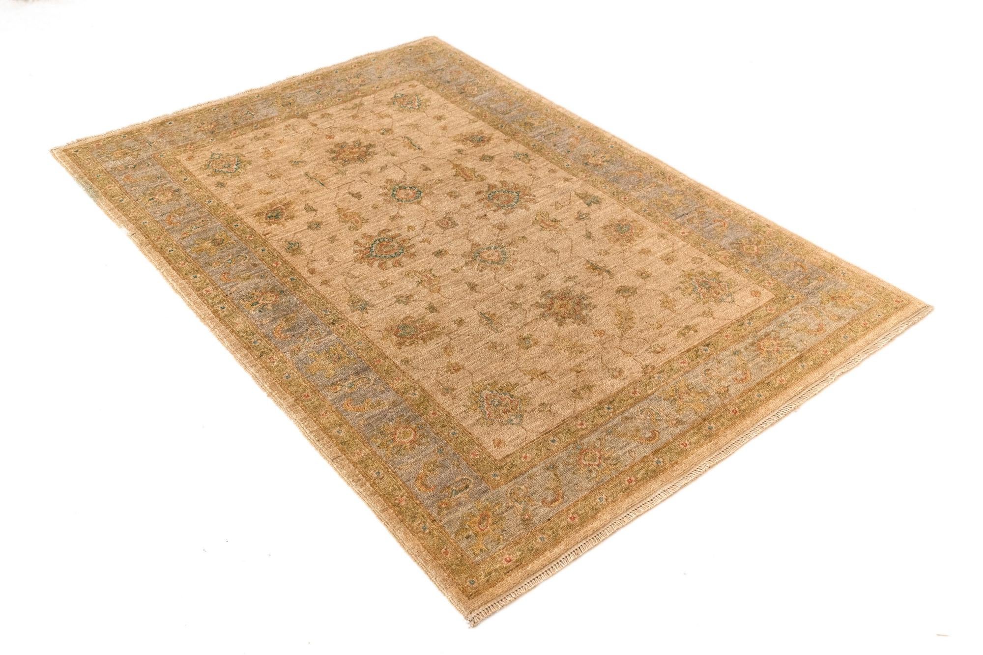 4' x 5' 9 Peshawar Ziegler Wool Rug