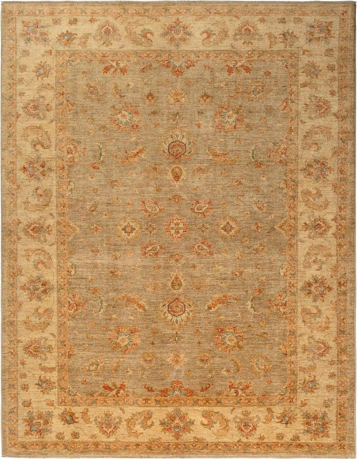 Detail image of 6' 8 x 9' 9 Peshawar Ziegler Wool Rug