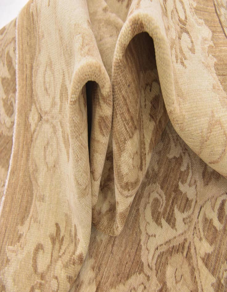 Detail image of 9' 2 x 12'  Hand Knotted Peshawar Ziegler Rug