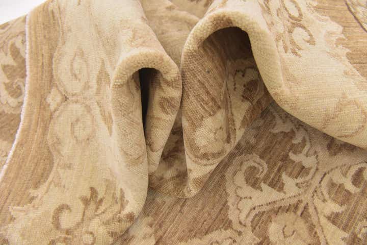 9' 2 x 12' Hand Knotted Peshawar Ziegler Rug