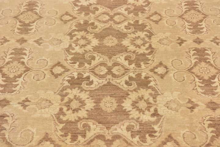 9' 2 x 12' Hand Knotted Peshawar Ziegler Rug