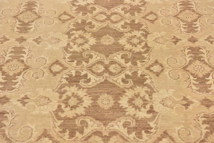 Detail image of 9' 2 x 12' Hand Knotted Peshawar Ziegler Rug