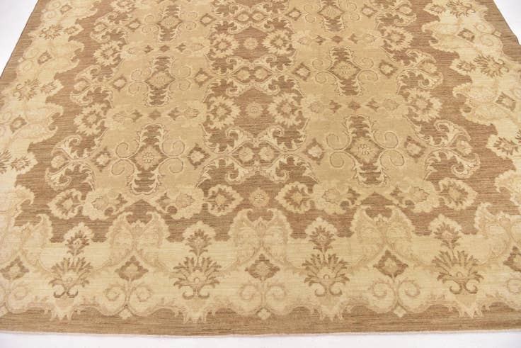 Detail image of 9' 2 x 12' Hand Knotted Peshawar Ziegler Rug