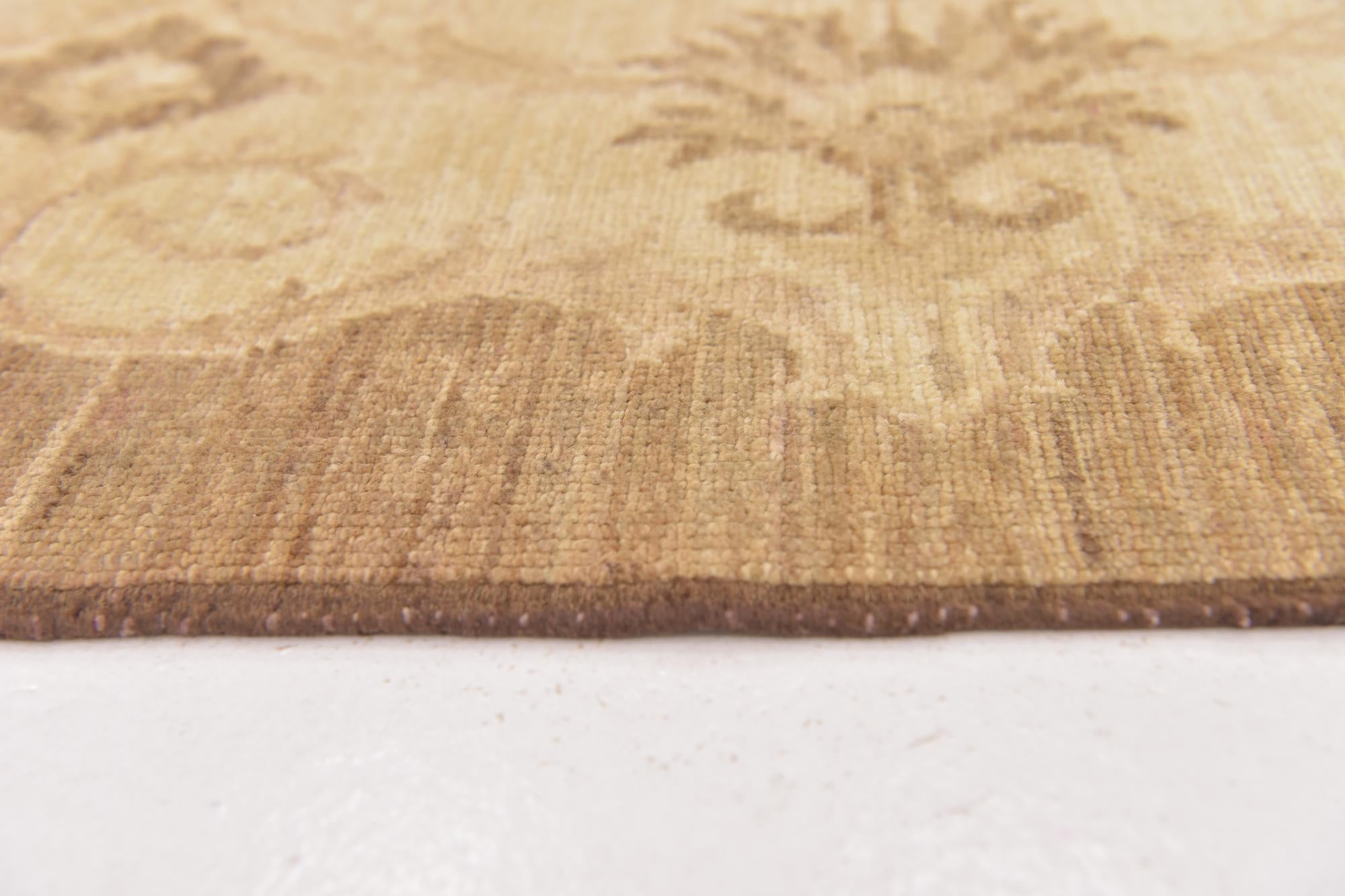 9' 2 x 12' Hand Knotted Peshawar Ziegler Rug