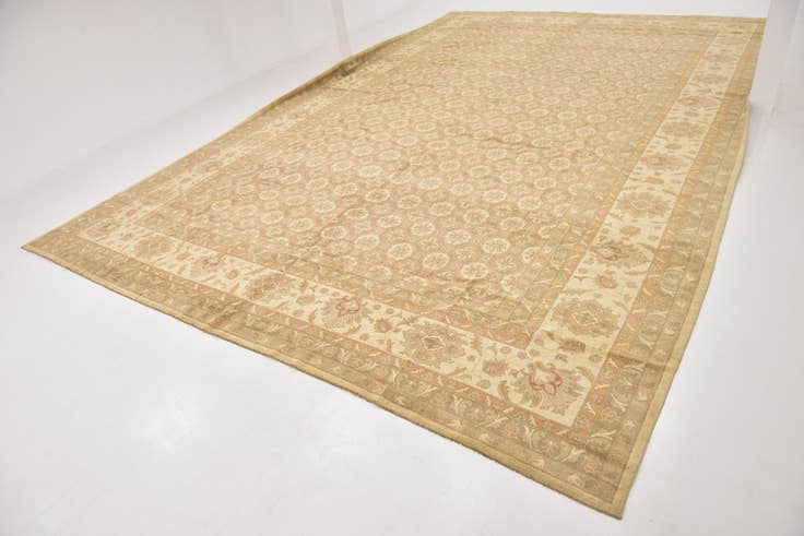 Detail image of 16' 6 x 25' 2 Hand Knotted Peshawar Ziegler Rug