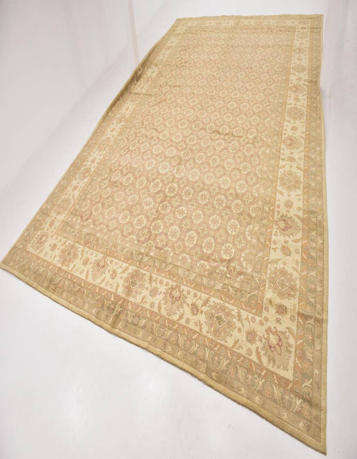 Detail image of 16' 6 x 25' 2  Hand Knotted Peshawar Ziegler Rug