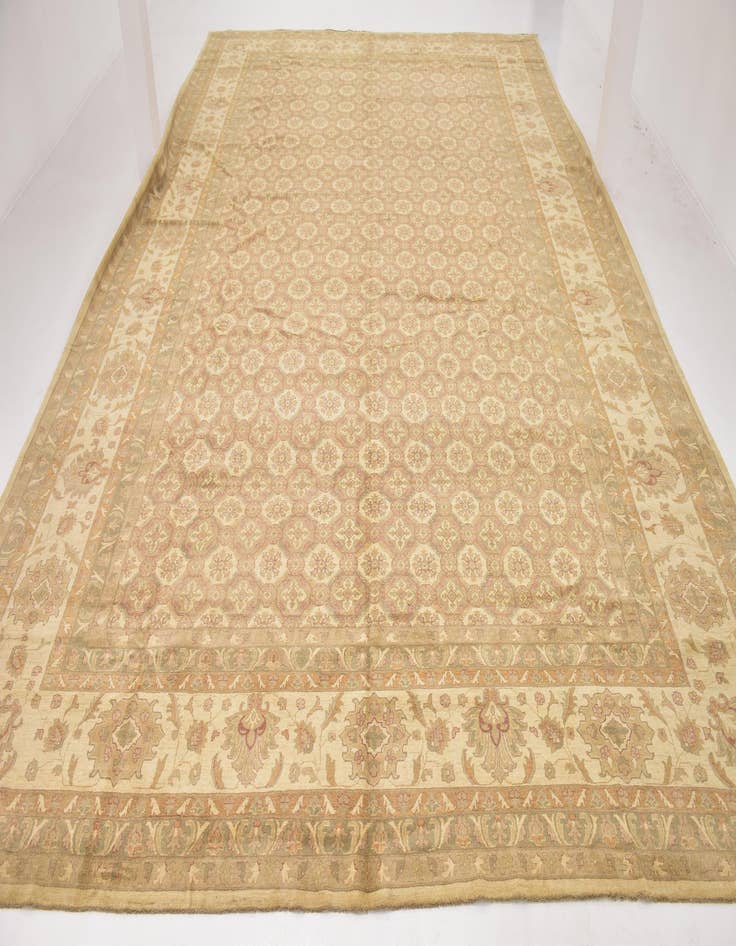 Detail image of 16' 6 x 25' 2 Hand Knotted Peshawar Ziegler Rug