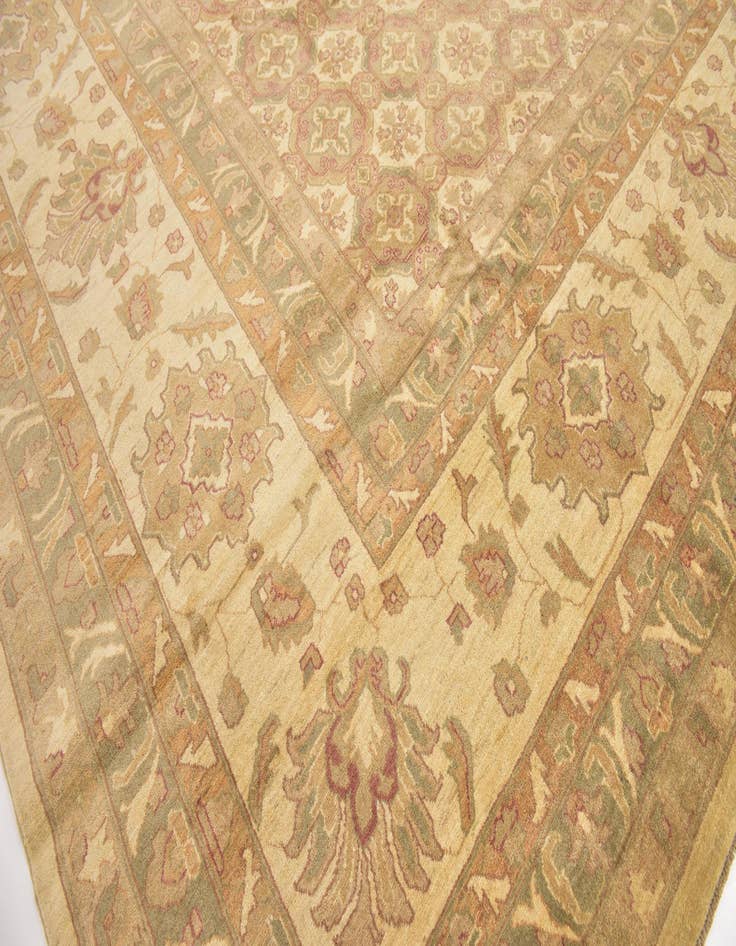 Detail image of 16' 6 x 25' 2  Hand Knotted Peshawar Ziegler Rug