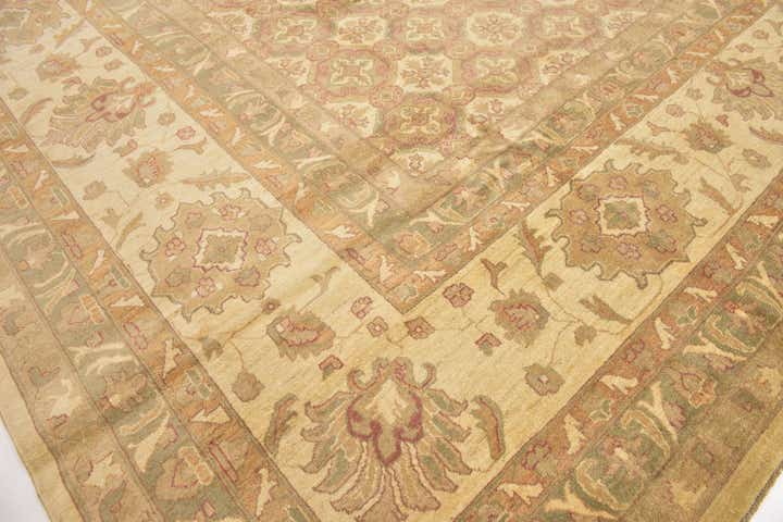 16' 6 x 25' 2 Hand Knotted Peshawar Ziegler Rug