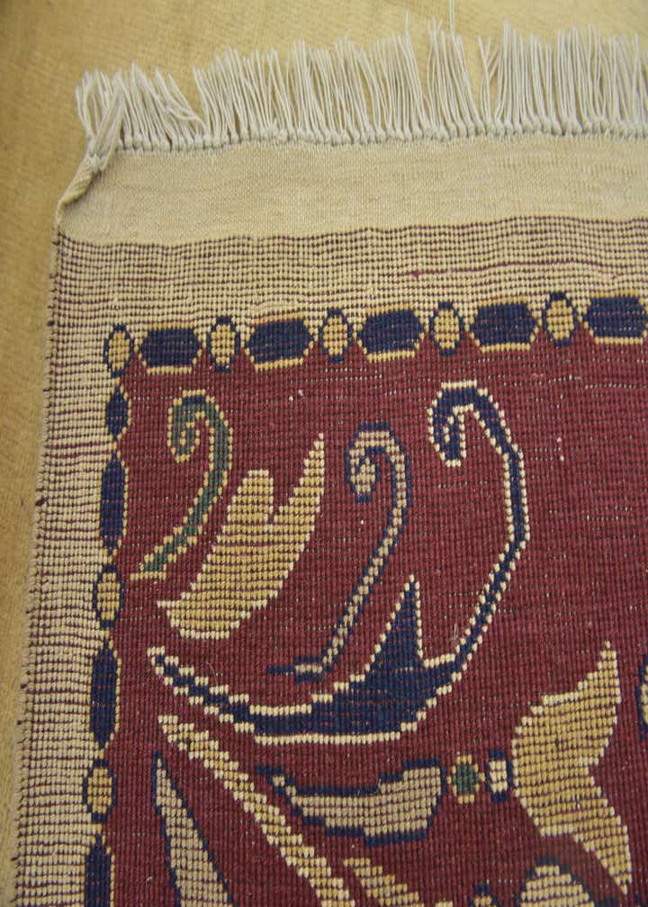 5' 7 x 8' Hand Knotted Peshawar Ziegler Rug