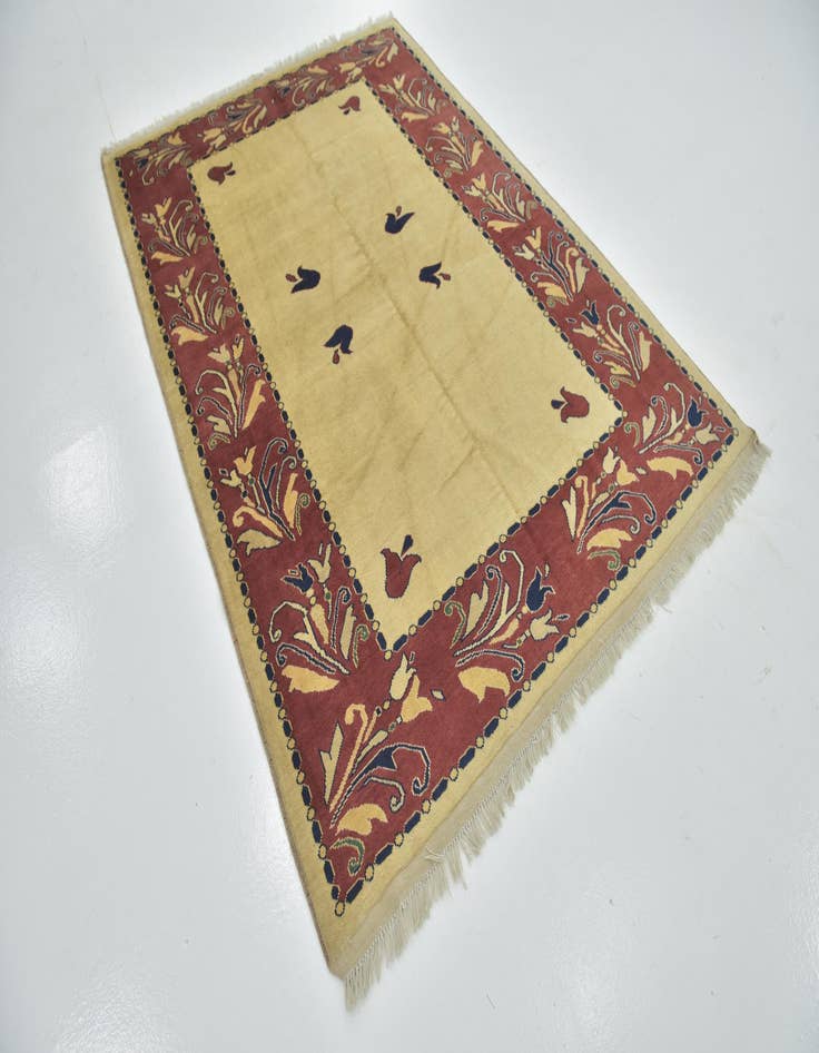 Detail image of 5' 7 x 8' Hand Knotted Peshawar Ziegler Rug