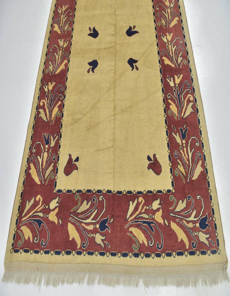 Detail image of 5' 7 x 8' Hand Knotted Peshawar Ziegler Rug