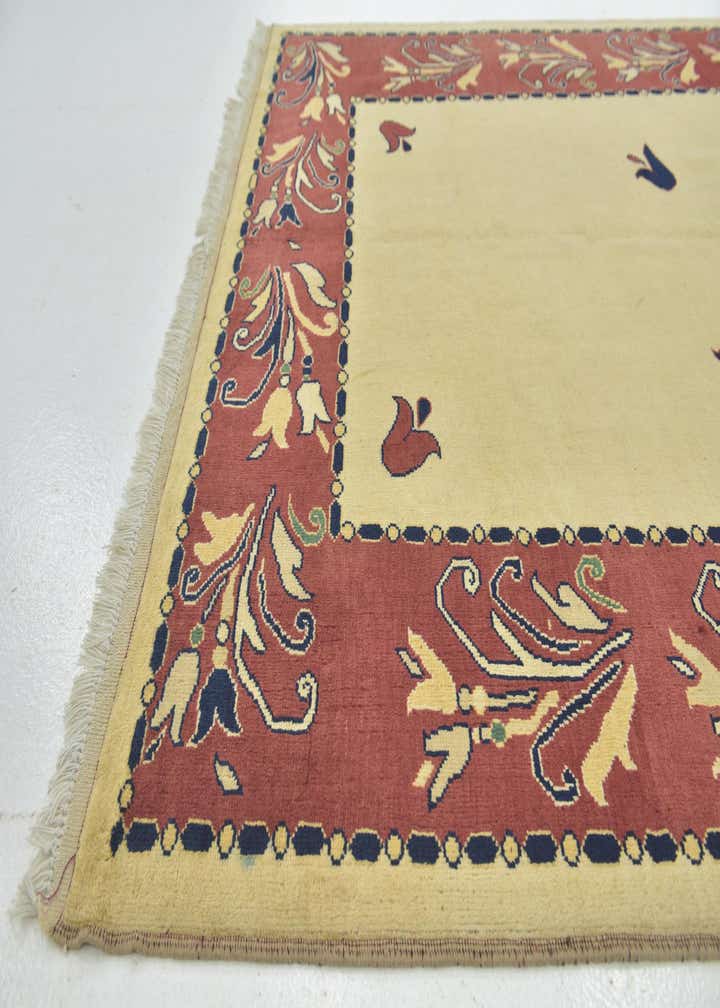 5' 7 x 8' Hand Knotted Peshawar Ziegler Rug