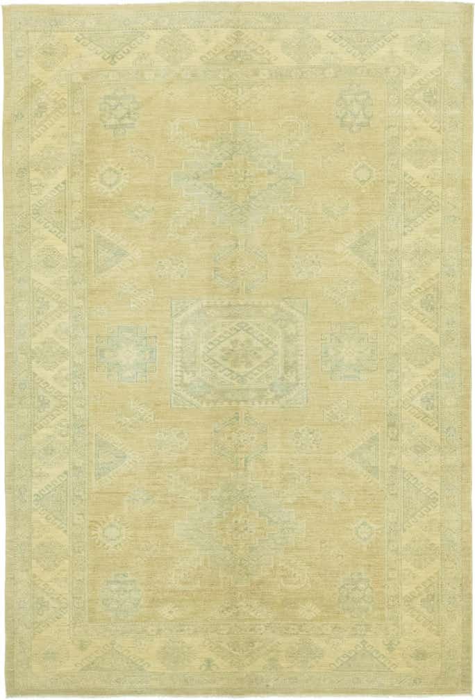 5' 11 x 8' 9 Hand Knotted Peshawar Ziegler Rug