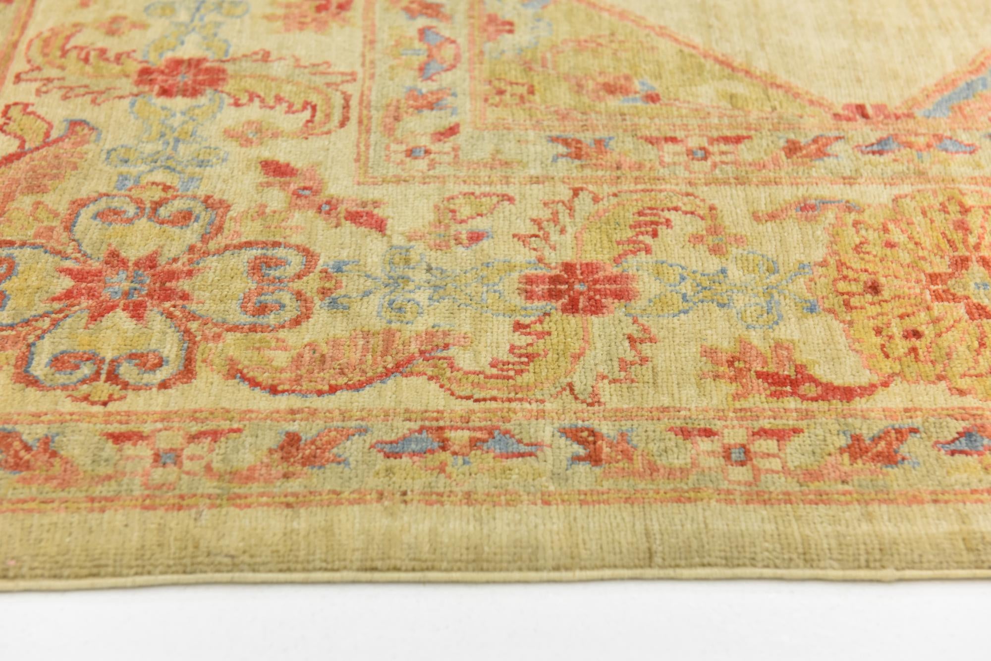 6' 9 x 9' 10 Hand Knotted Peshawar Ziegler Rug