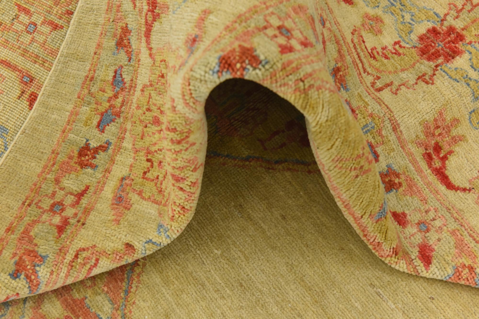 6' 9 x 9' 10 Hand Knotted Peshawar Ziegler Rug