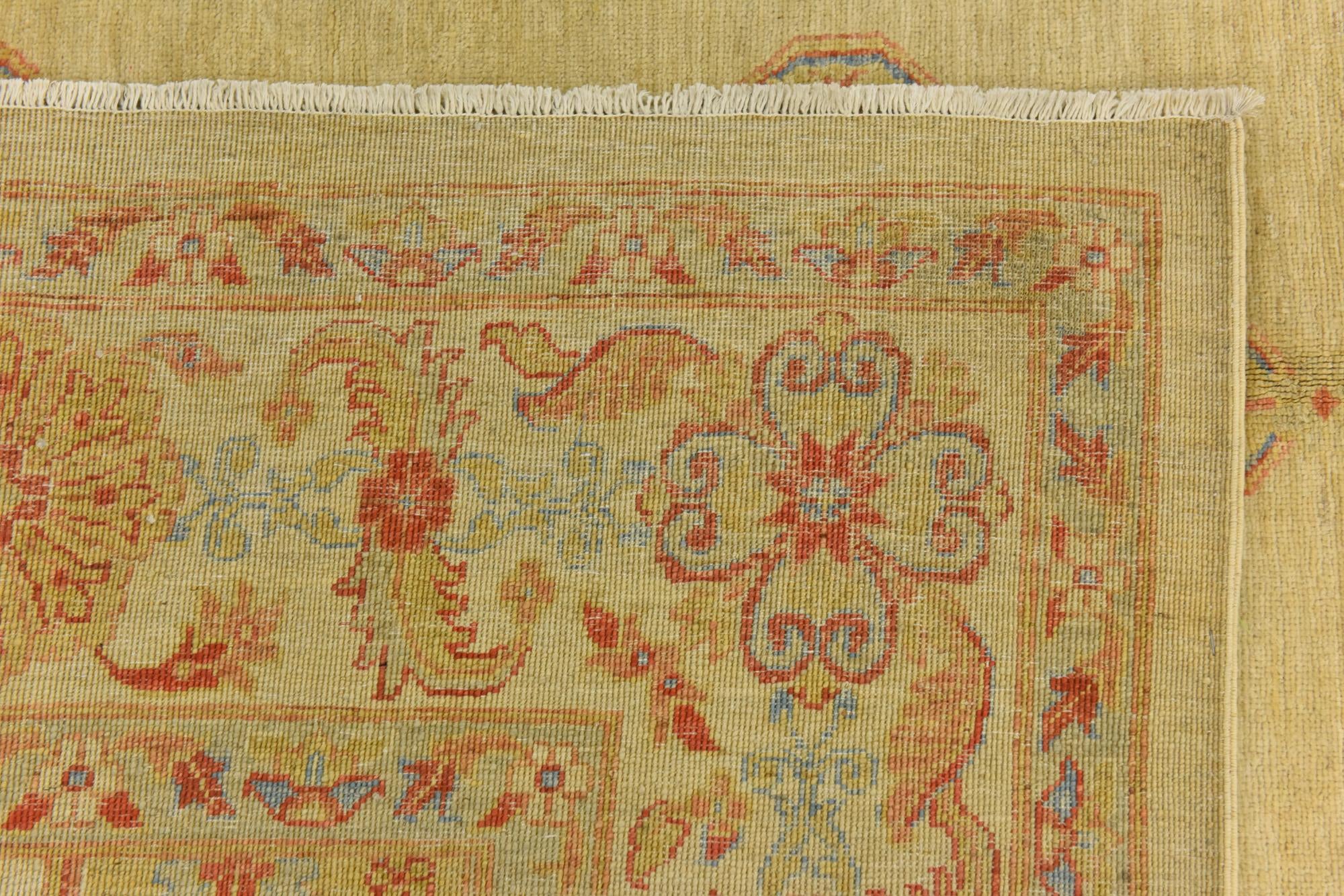 6' 9 x 9' 10 Hand Knotted Peshawar Ziegler Rug