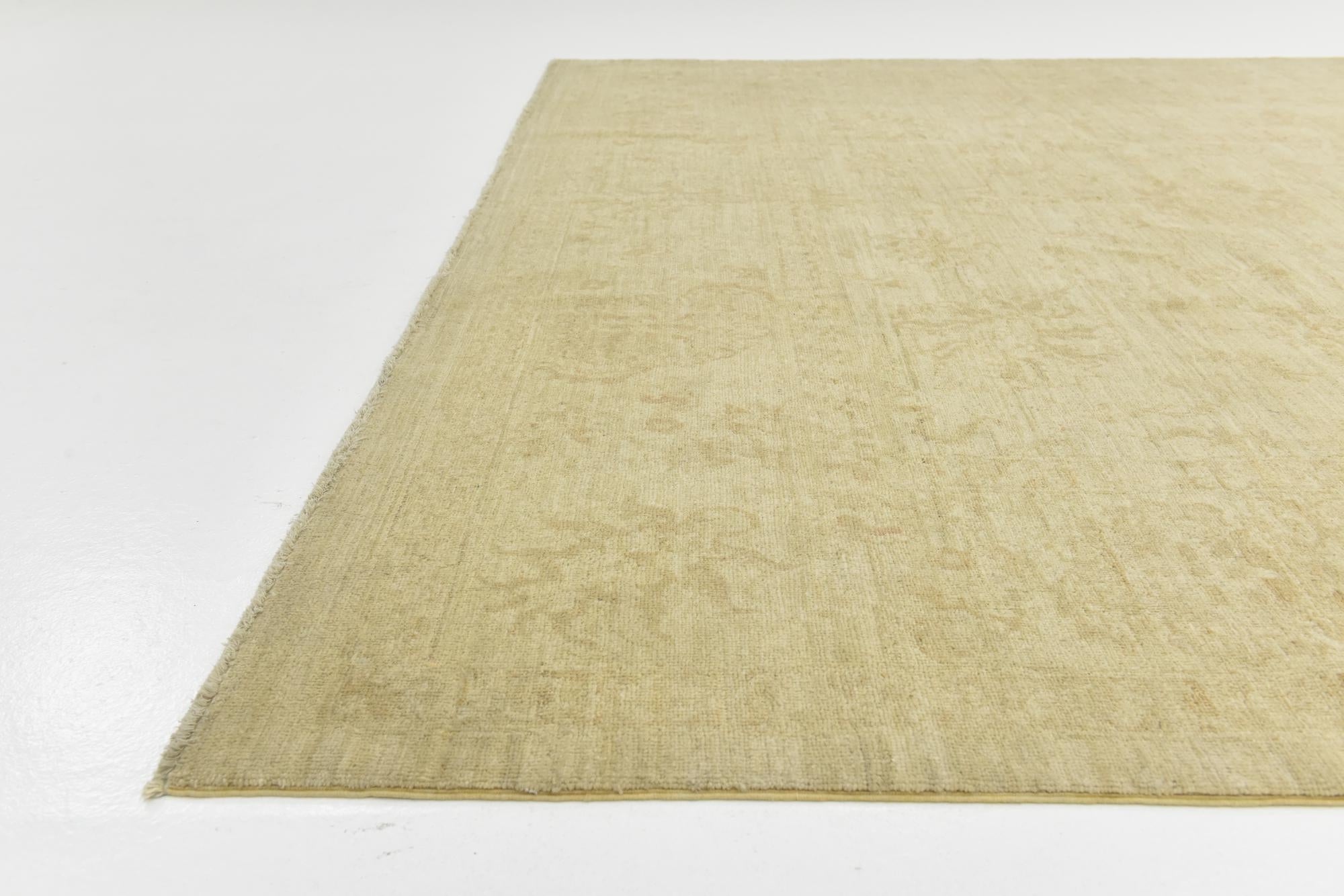 8' 3 x 9' 9 Hand Knotted Peshawar Ziegler Rug