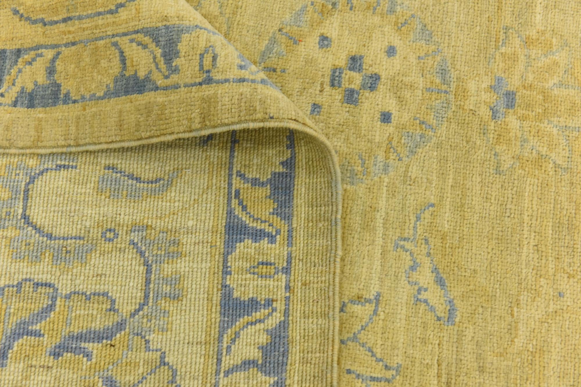 9' 2 x 11' 6 Hand Knotted Peshawar Ziegler Rug