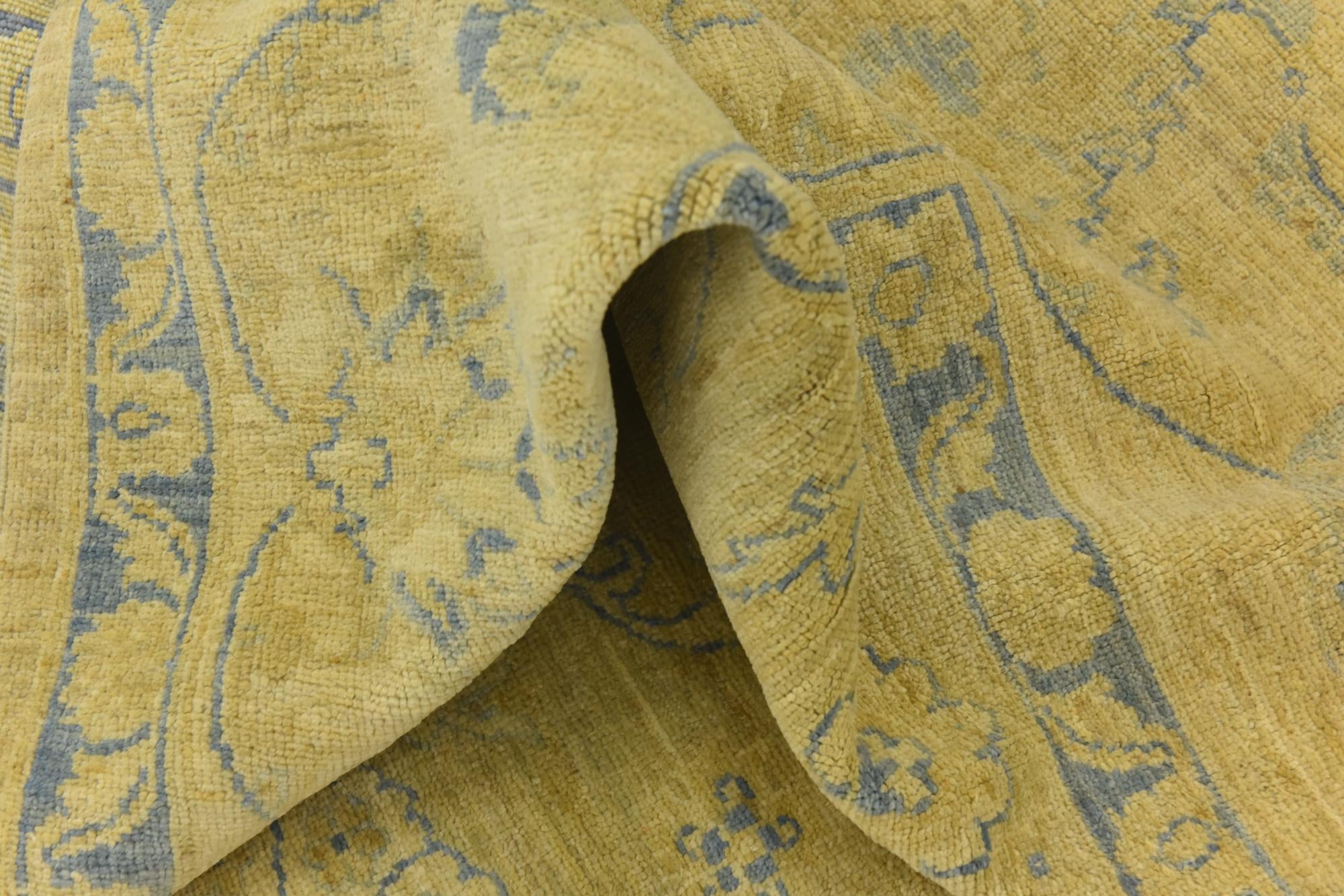 9' 2 x 11' 6 Hand Knotted Peshawar Ziegler Rug