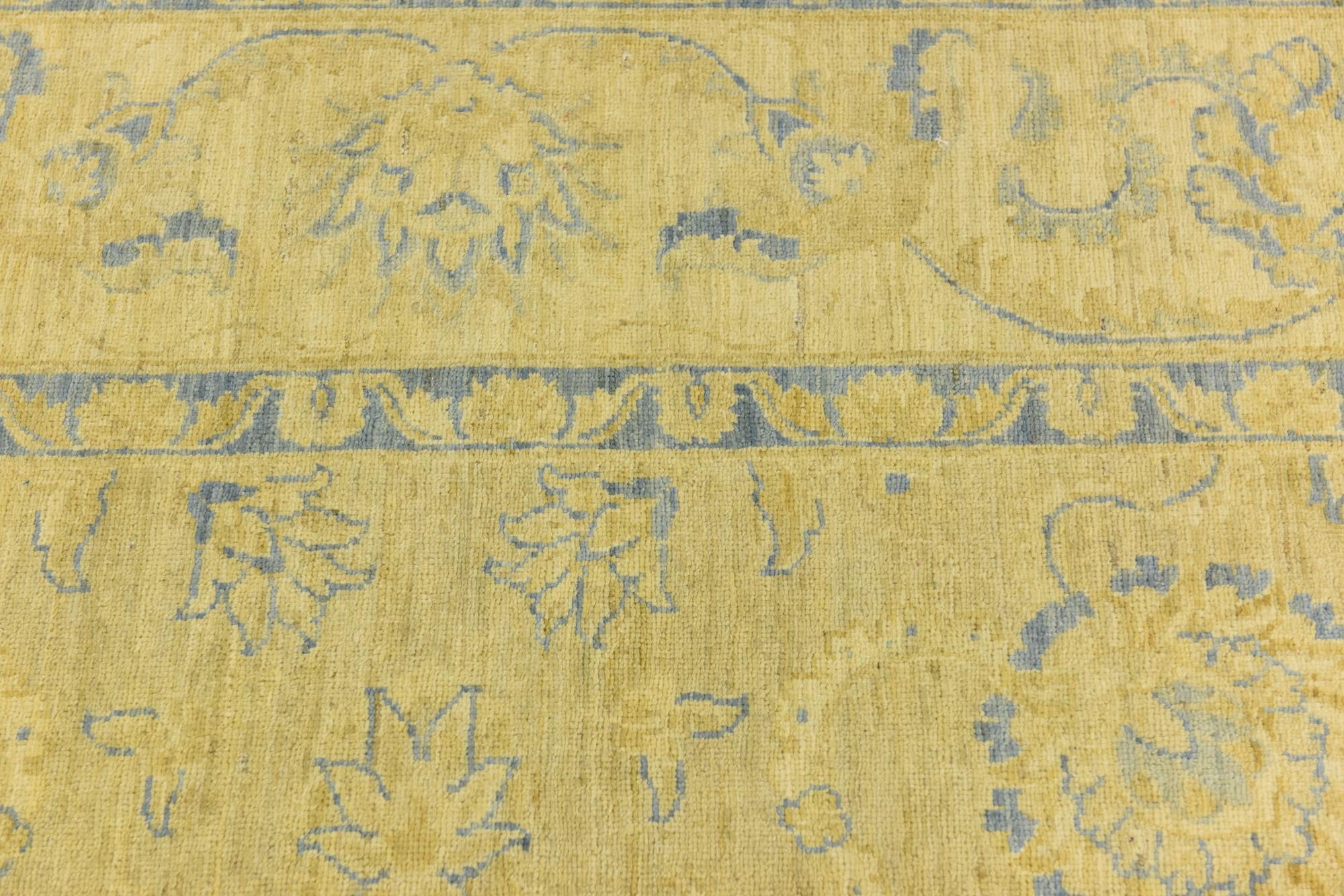 9' 2 x 11' 6 Hand Knotted Peshawar Ziegler Rug
