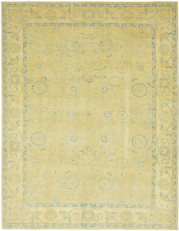 Detail image of 9' 2 x 11' 6 Hand Knotted Peshawar Ziegler Rug